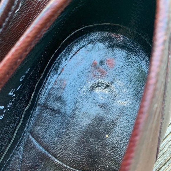 Vintage Burgundy Leather Florsheim Loafers with Tassels 12 B main image 6